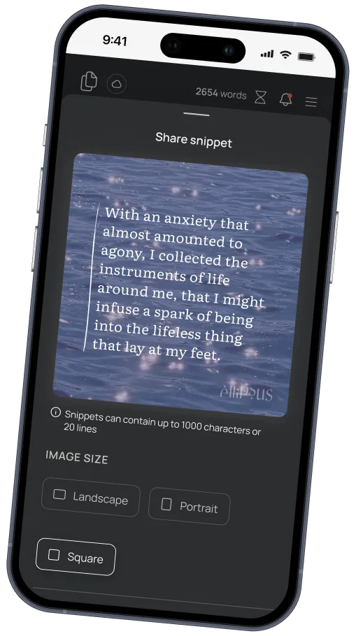 Sharing a snippet from the Ellipsus phone app